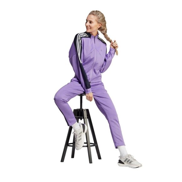 Adidas HY3839 Women's Tiro Suit-Up Purple Regular Fit Track Pants Advanced L - Picture 1 of 8